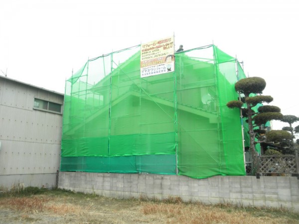 笠岡市　外壁の塗装・ひび割れ補修リフォーム工事(施工前2)